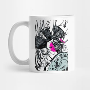 Cyberpunk Geisha Mug